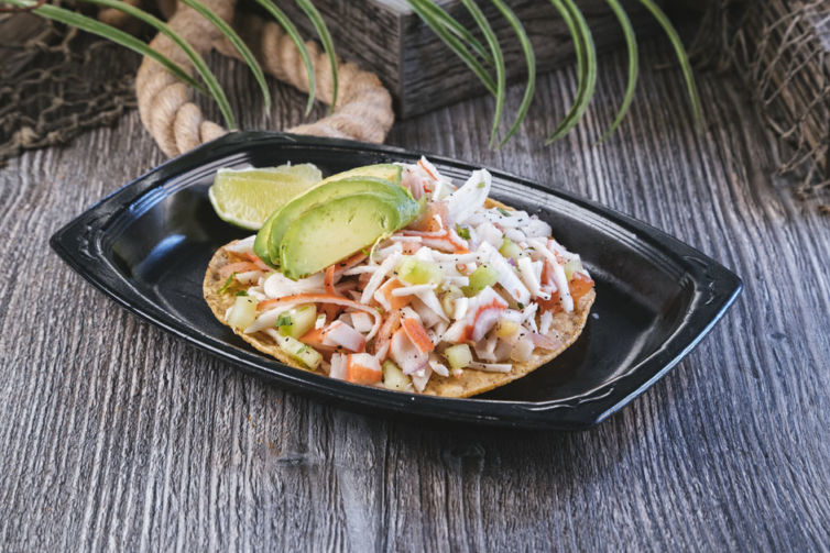 Ceviche de Jaiba Tostada